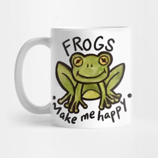 Frogs make me Happy Mug